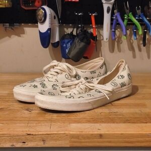 Vans Canvas Sneakers with Logo Print